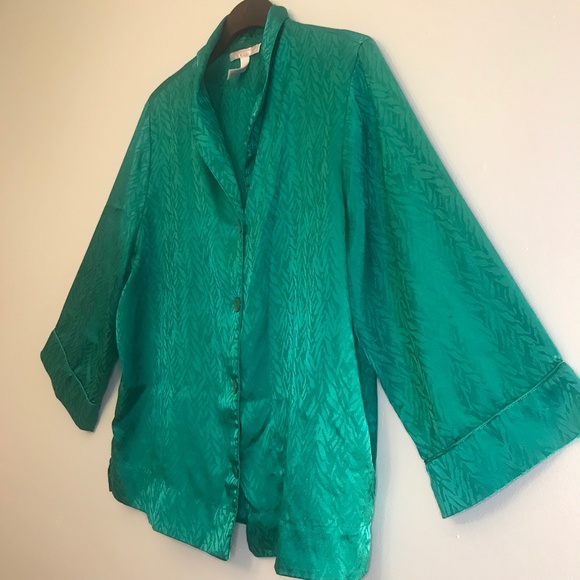 OSCAR DE LA RENTA Green Top - Picture 4 of 8